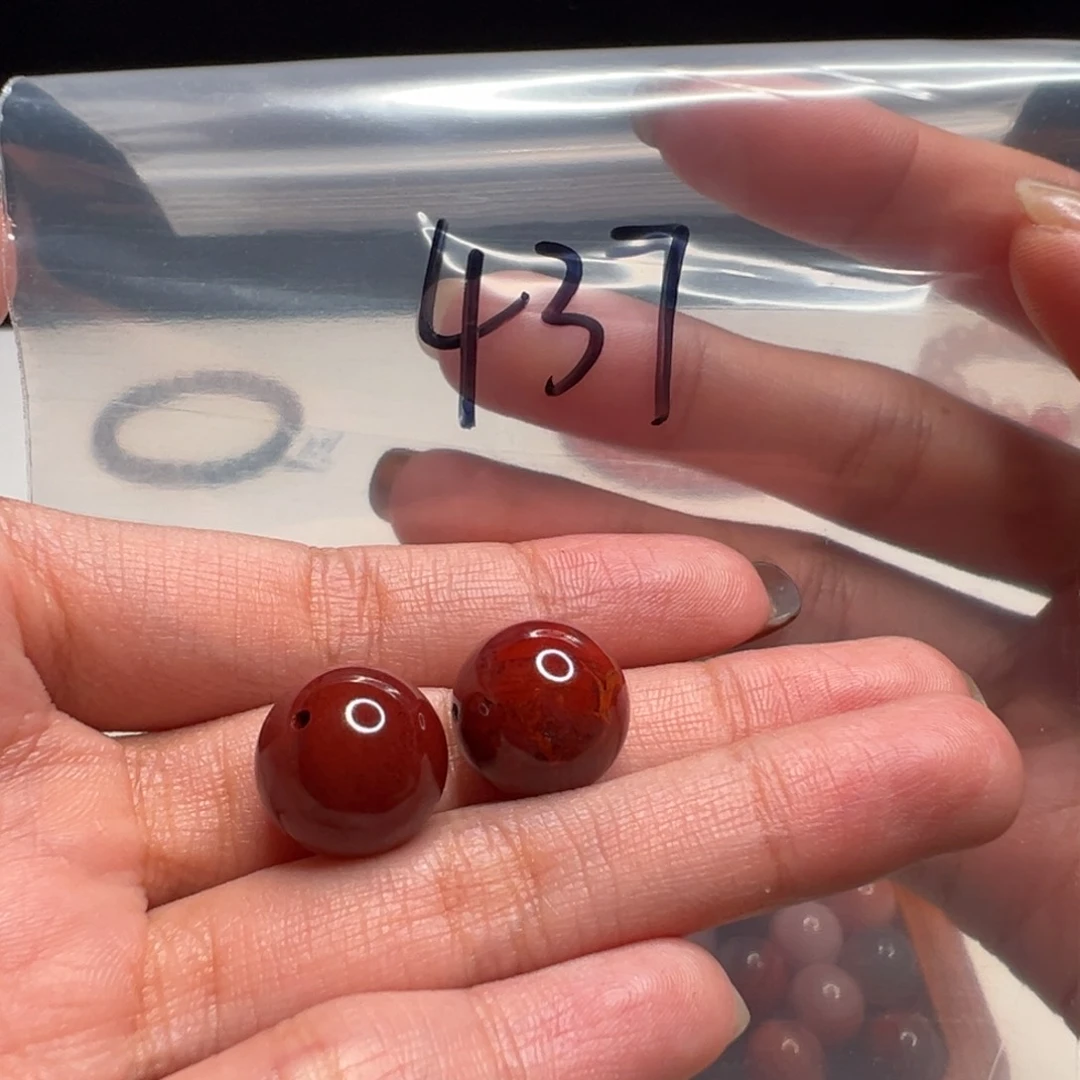 未镶嵌南红玛瑙南红玛瑙437号单珠13.5+