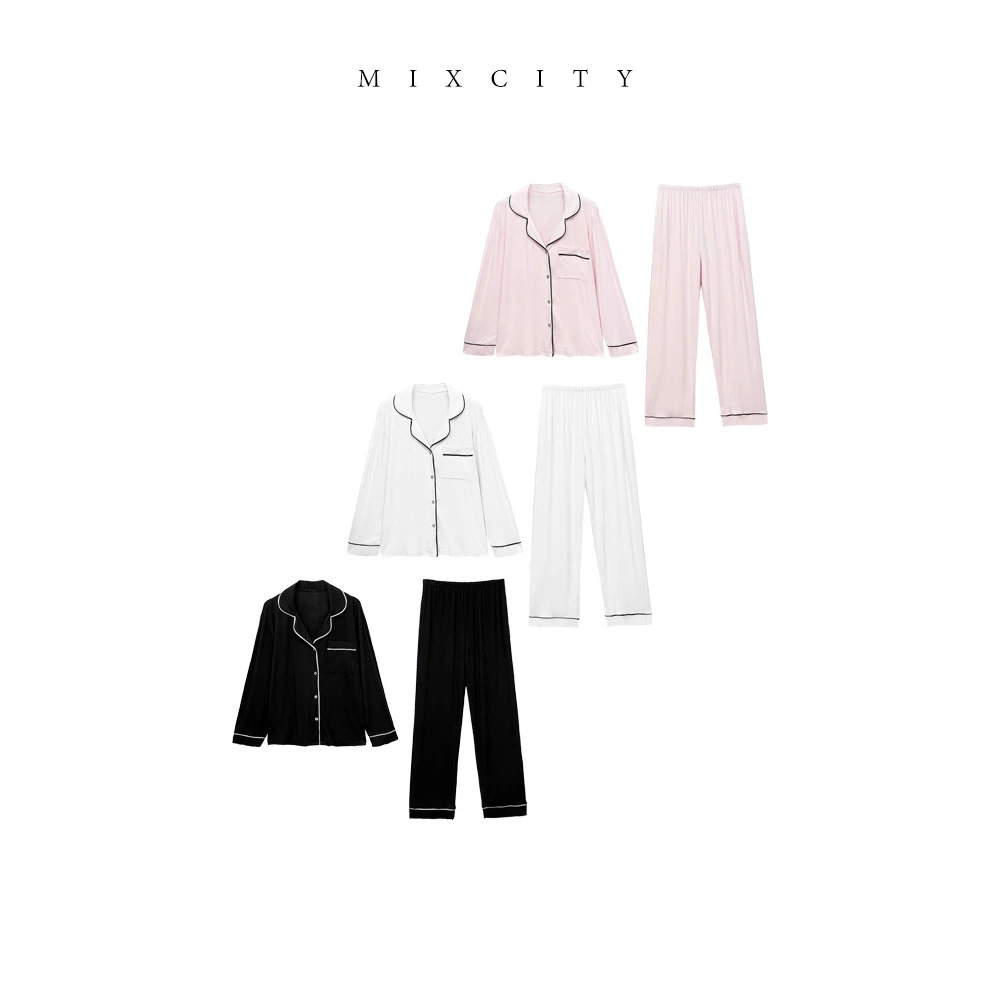 【亚楠本楠】2025新款莫代尔女士睡衣可外穿家居服套装8518