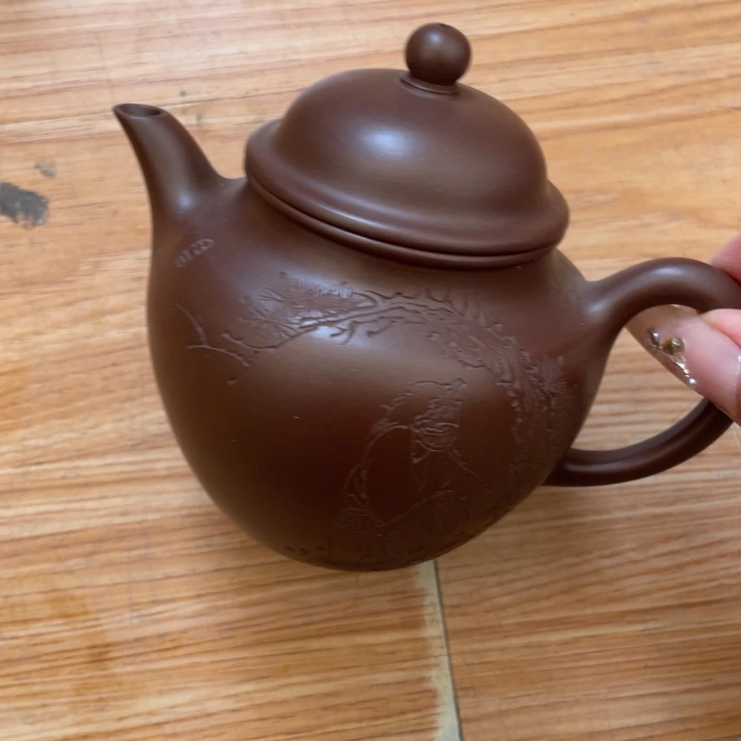 茶壶底槽青紫砂艺术作品