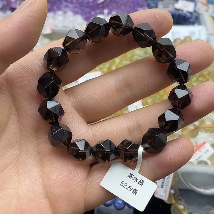 水晶手链未镶嵌茶水晶