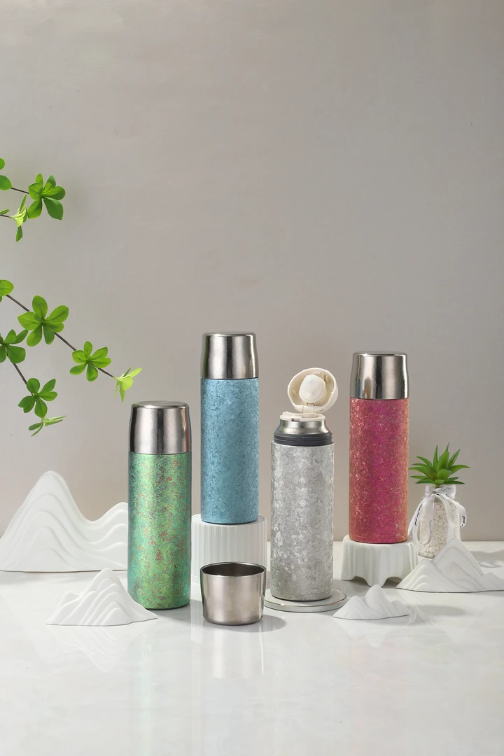 双层钛杯便携保温杯茶水分离焖泡茶杯养生水杯钛钢手工女士情侣