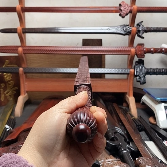 紫檀木木木80长打神鞭