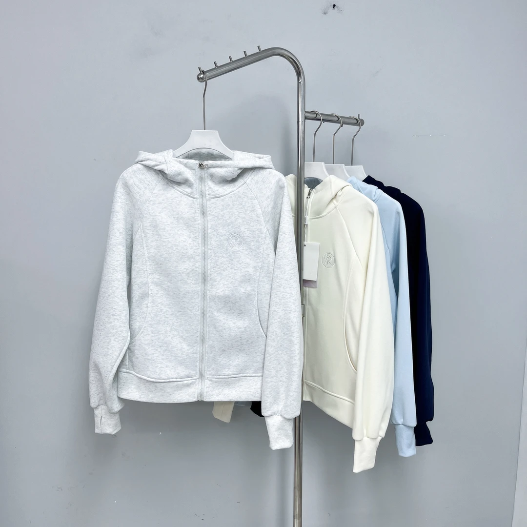 067女装外套纯色百搭长袖长袖春季连帽宽松短外套