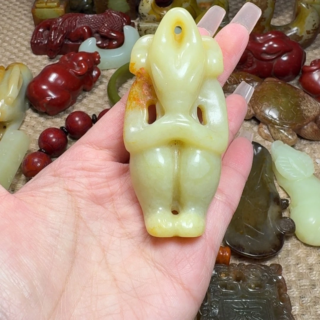 白玉菩提吊坠挂件