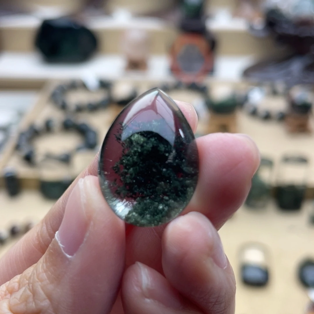 水晶颈饰未镶嵌绿幽灵吊坠