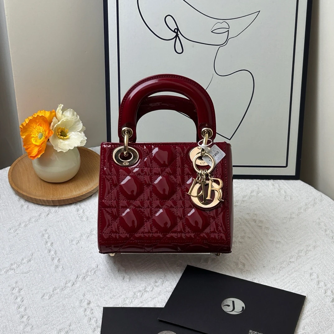 95新 DIOR/迪奥 三格漆皮戴妃 20年/JW8207