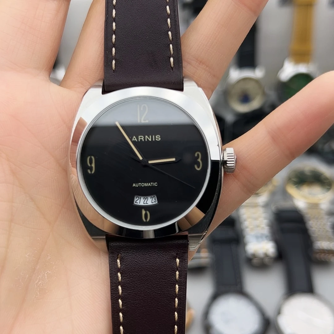 无框款椭圆型伯尼时全自动机械表