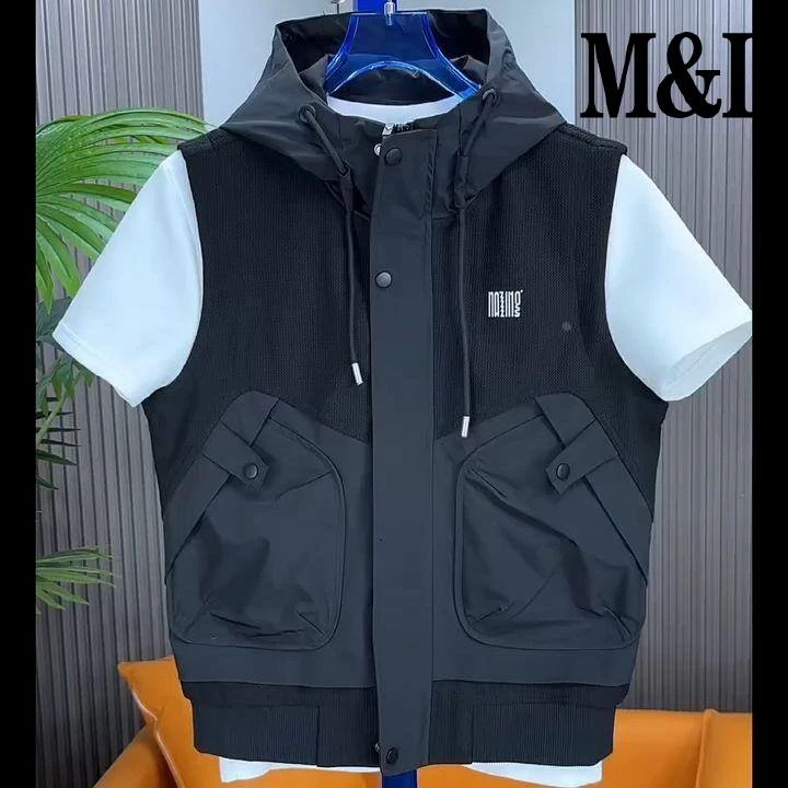 【澳门&专柜】男士秋冬新款连帽马甲百搭修身时尚无袖帅气潮流休