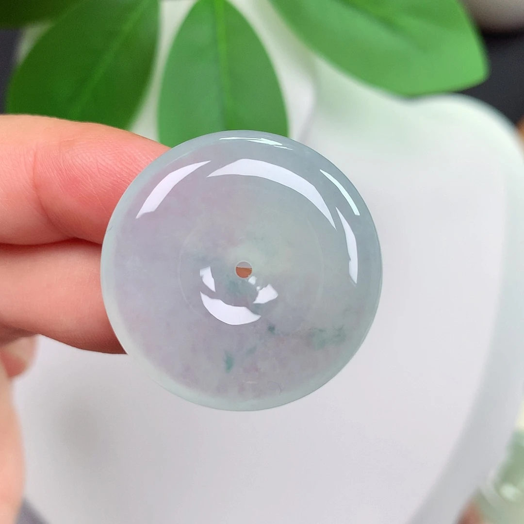 颈饰未镶嵌翡翠平安扣 27.7x5.6mm