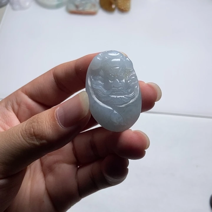翡翠未镶嵌颈饰钟馗8