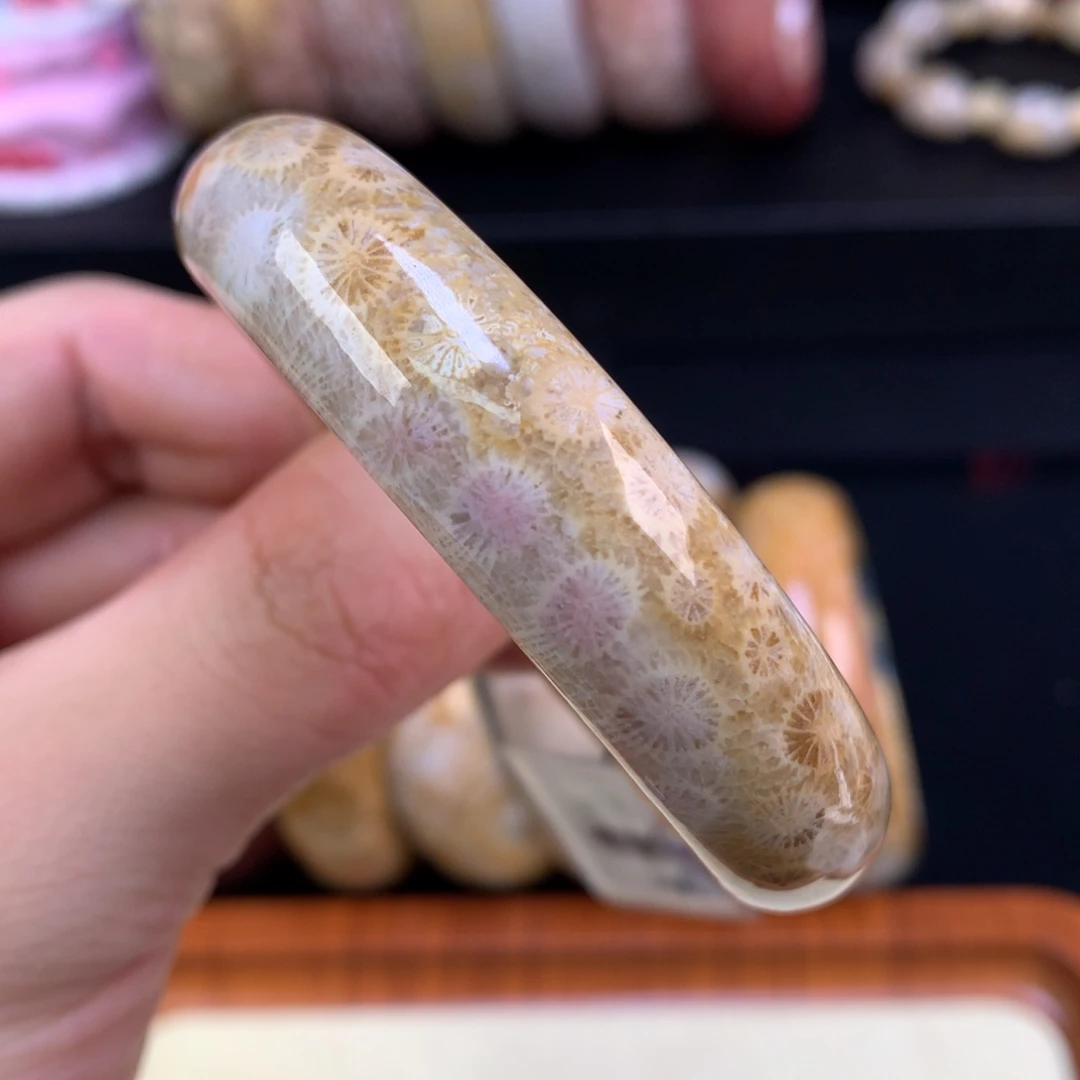 硅化珊瑚（珊瑚玉）未镶嵌颈饰73号半壁江山53圈