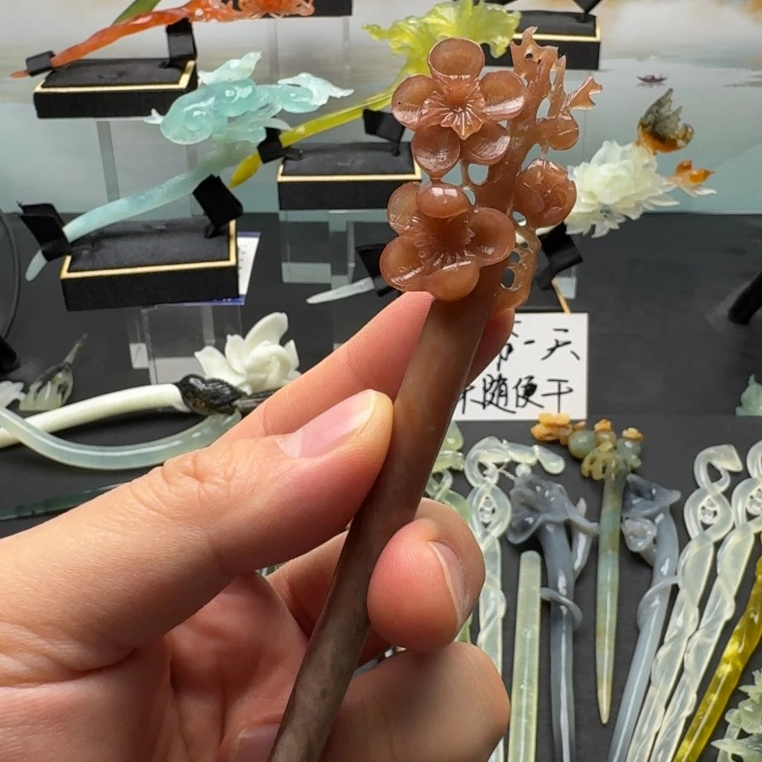 岫玉发饰未镶嵌?*雨明君玉簪就是好看