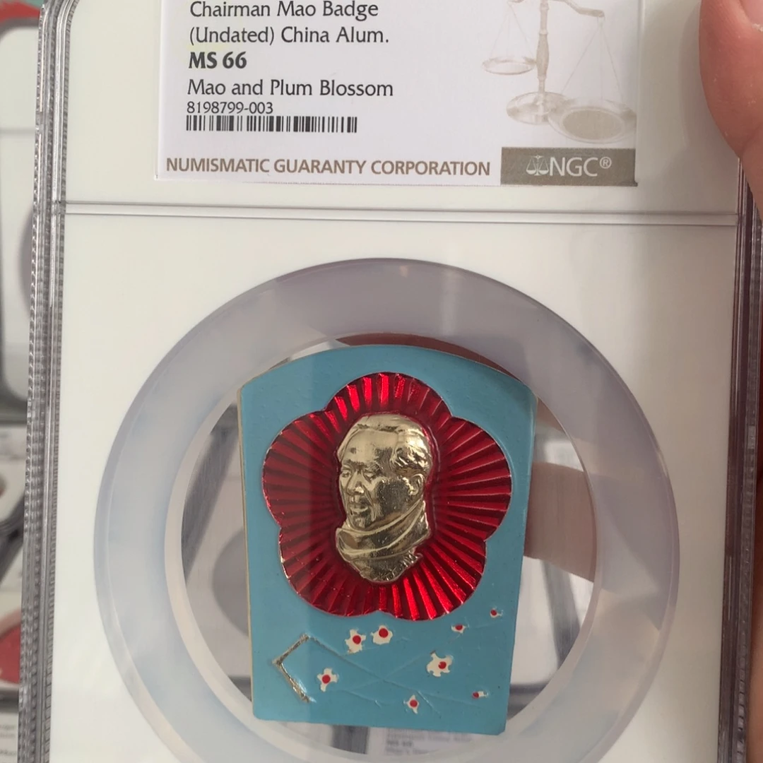 铝蓝色扇形围脖梅花66分。