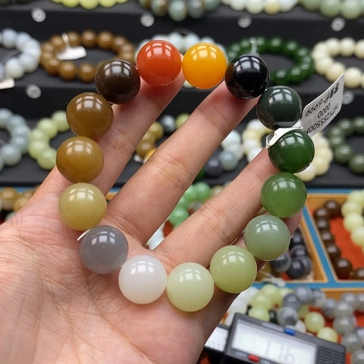 未镶嵌手串和田玉L卡14