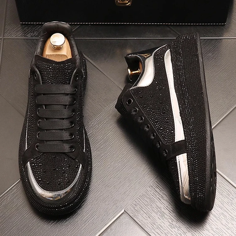 Louis Fordea/路易弗狄板鞋男款透气轻奢男鞋潮流透气低帮男板鞋