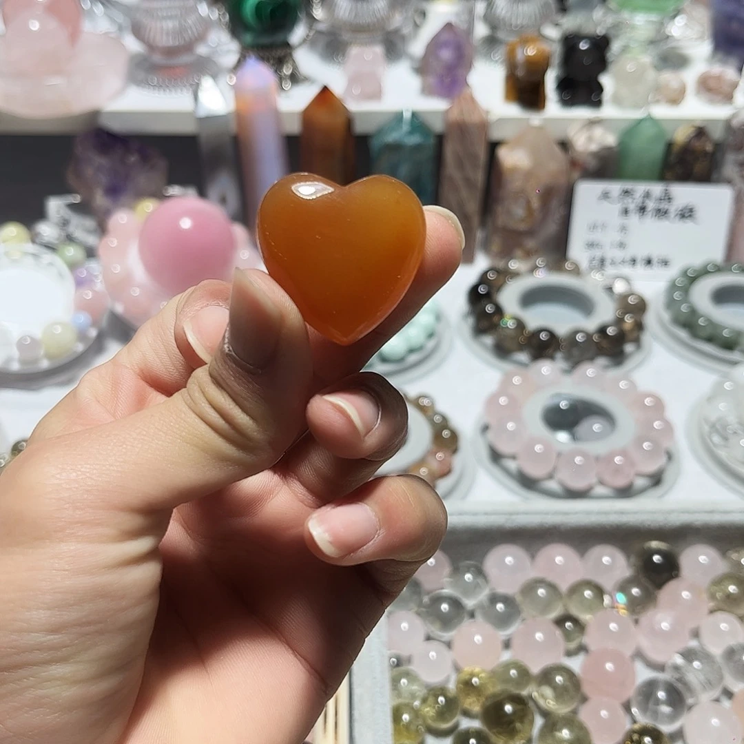 银S925镶嵌珠宝半成品紫晶开播福利红色小爱心