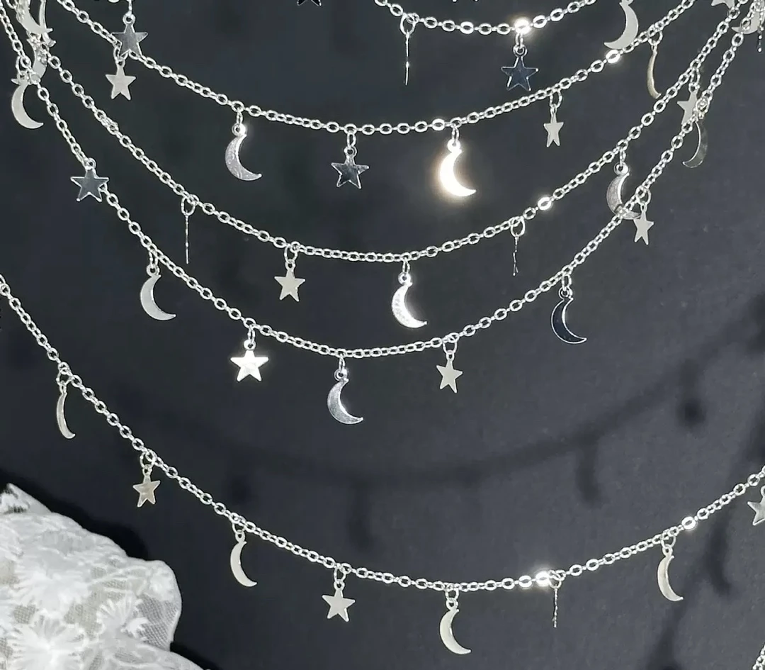 编号 152 245吊星月链条 百搭