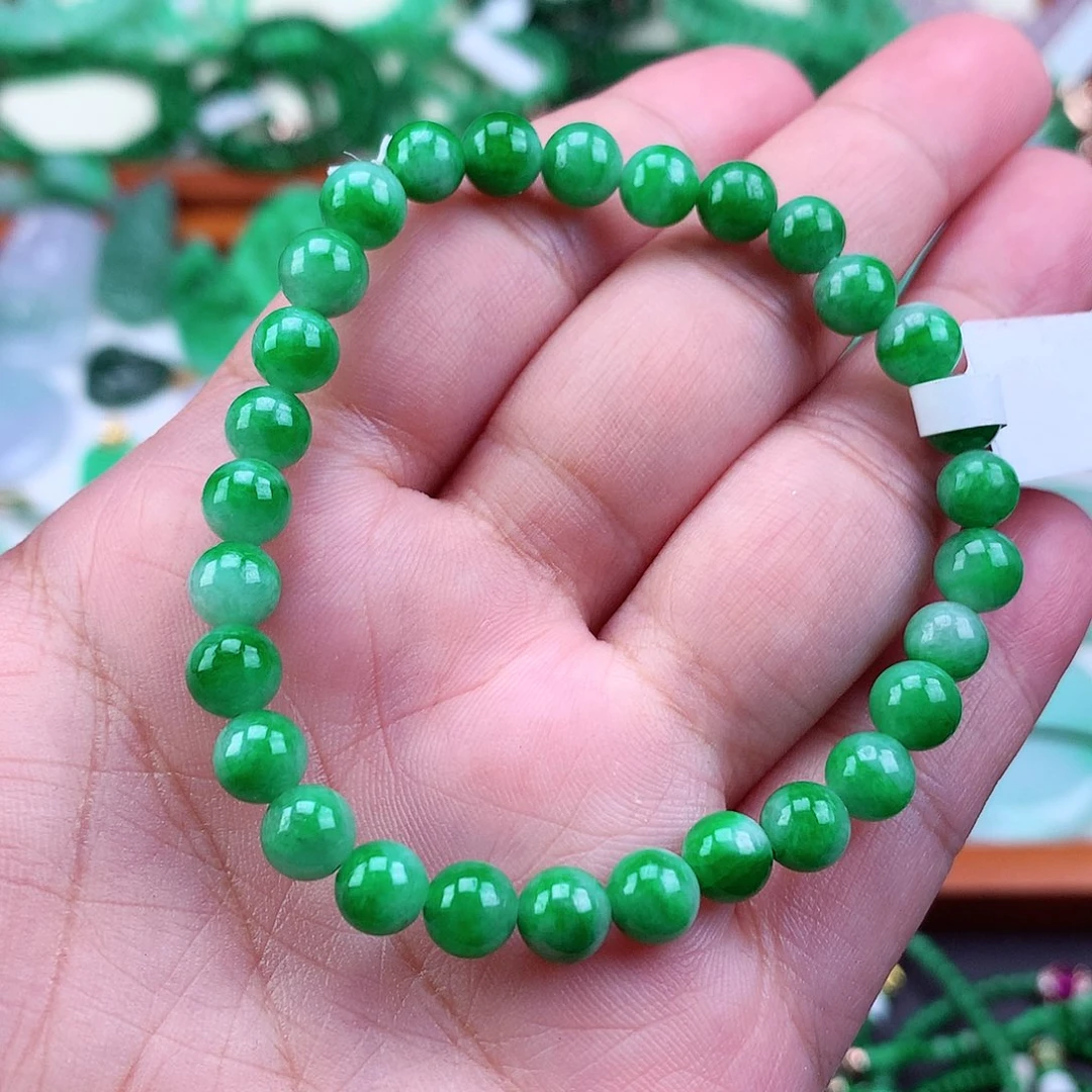 未镶嵌手链翡翠手串