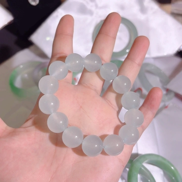 未镶嵌手串翡翠15.5mm翡翠高冰手串