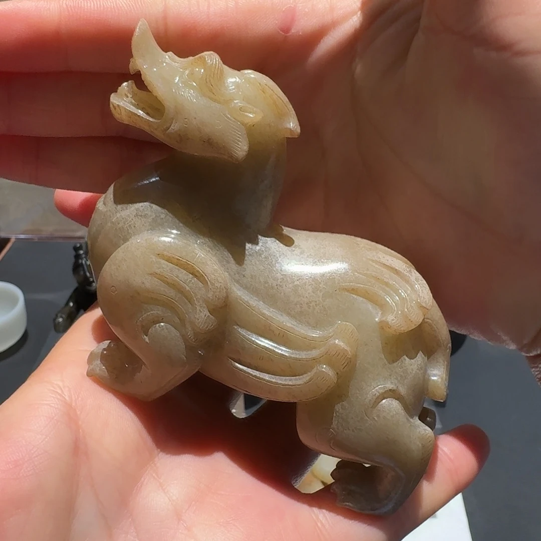 艺***你和田玉未镶嵌挂件