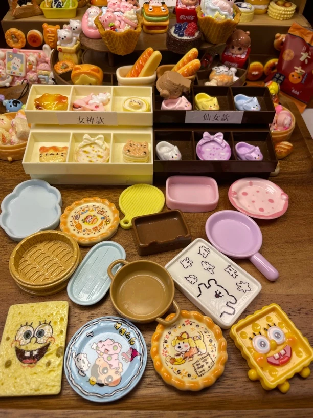 【直播盘子酷酷拆】盘子对对碰！！！食玩摆件~