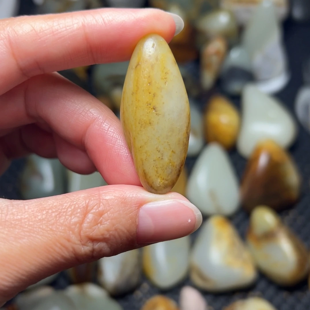 和田玉未镶嵌挂件A57