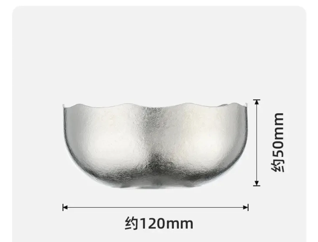 400ML纯钛水果盘异形创意轻奢