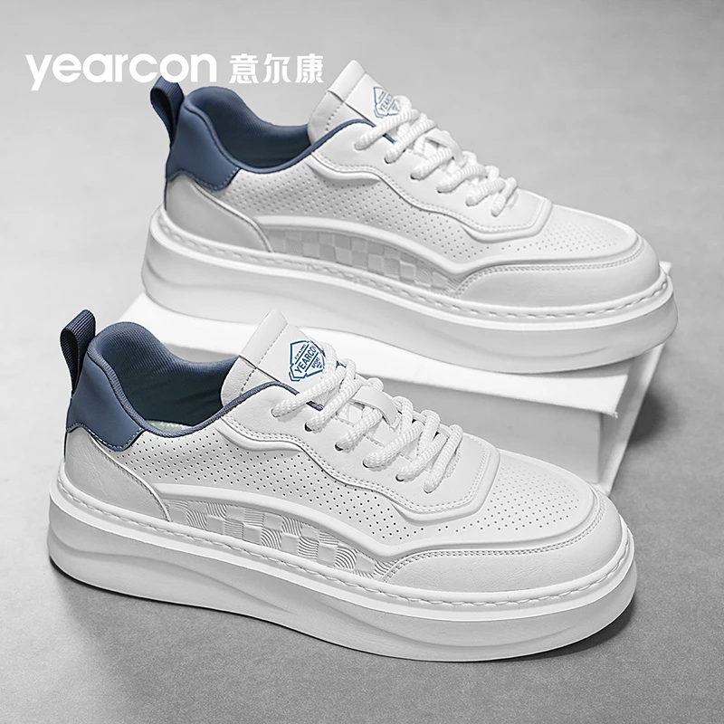 YEARCON/意尔康男鞋夏季透气时尚休闲鞋潮流百搭运动板鞋小白鞋