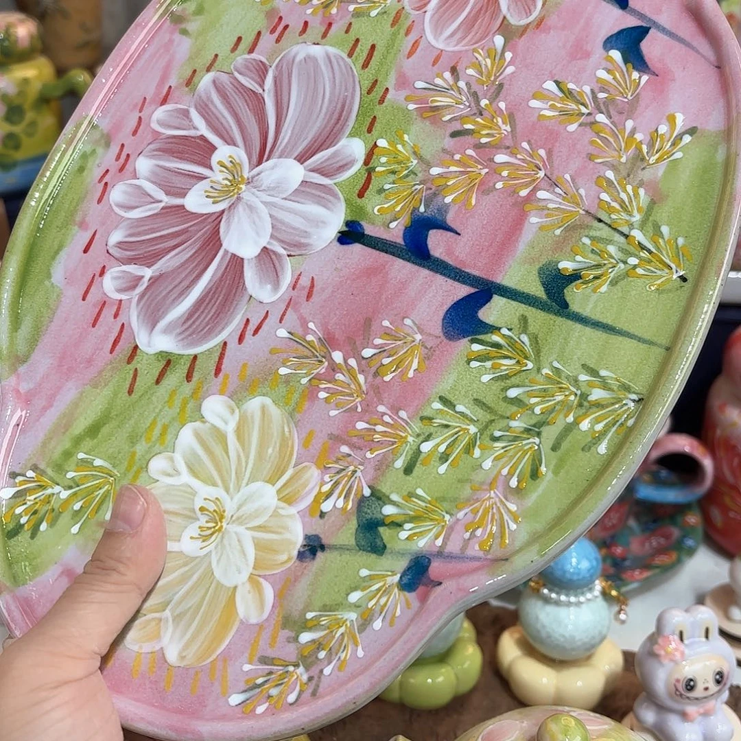 景德镇手绘高温釉下彩陶瓷茶具
