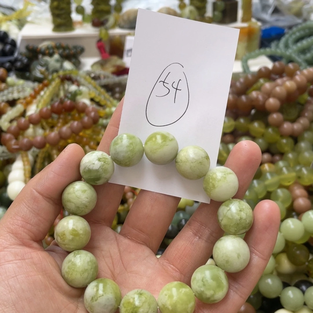 蛇纹石玉手链合金