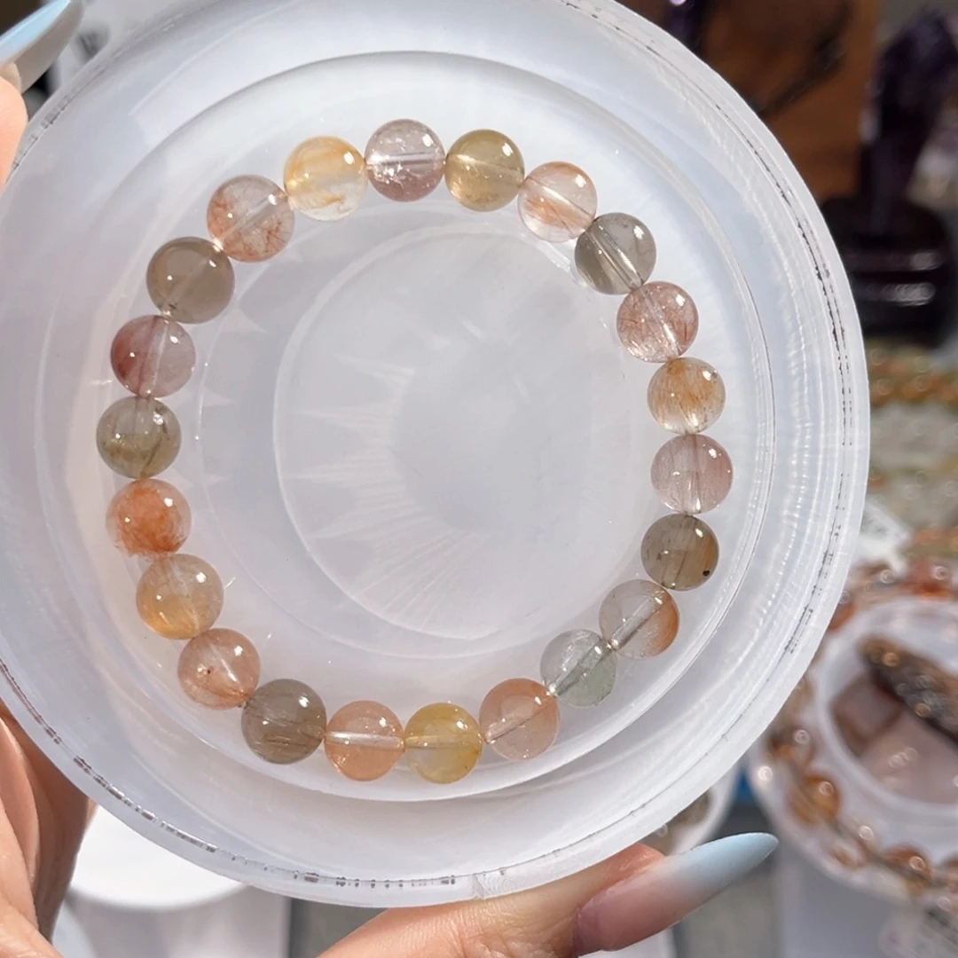 舒***馨水晶未镶嵌手链彩兔毛8