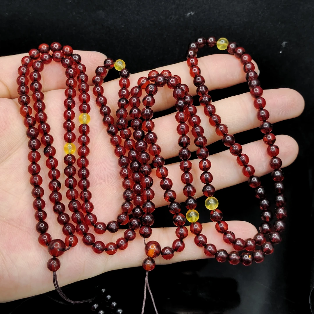 【李想精选】琥珀DIY女神链M7【多样性发其一】约5mm