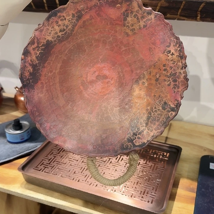 4***4紫铜手工制作摆件一个