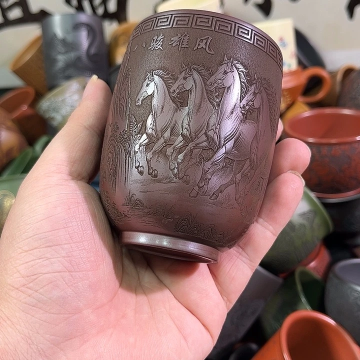 茶杯紫砂全手工紫砂主人杯