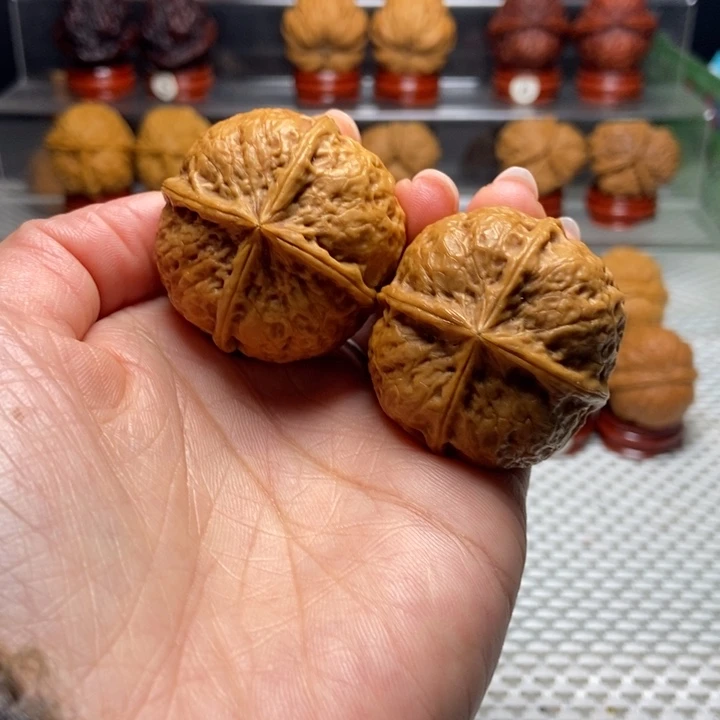 把件文玩核桃21四棱