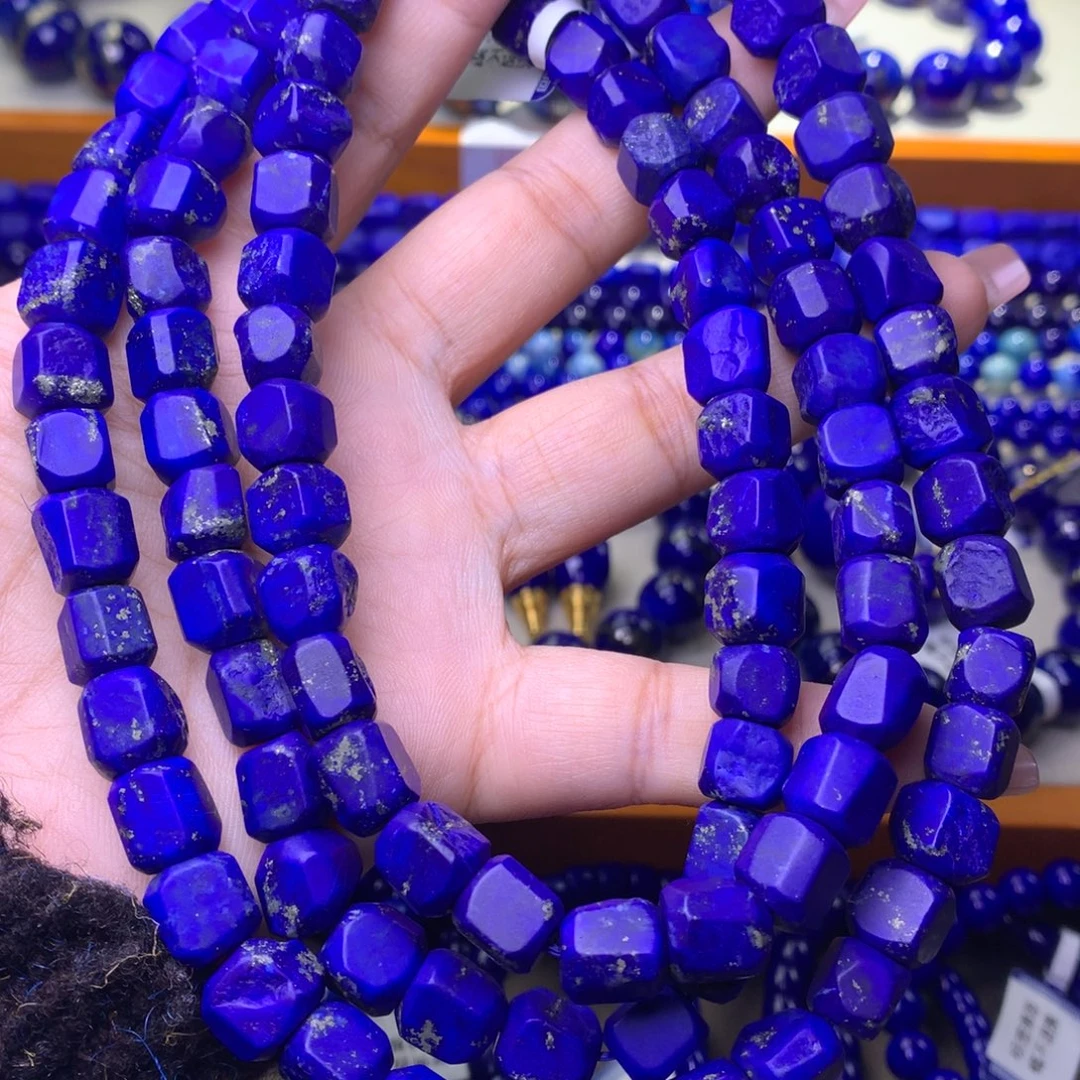 青金石未镶嵌随形原石手串8.5m