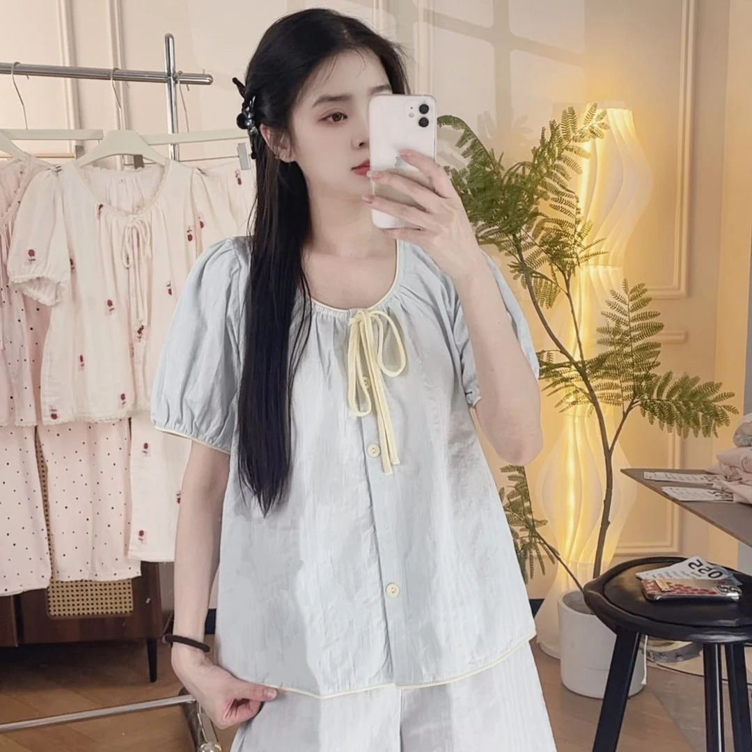 【055】按编码拍YY·夏季短袖短裤女休闲睡衣套装家居服可外穿