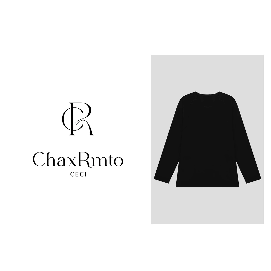 ChaxRmto斯斯"修容长T"25上新休闲纯色莫代尔长袖打底衫SD1A1490