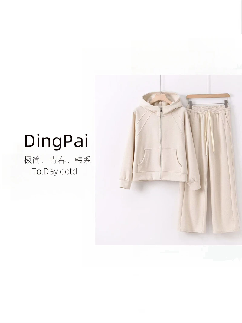 DINGPAI-「妥妥的美丽」2025早春新款连帽百搭时尚休闲套装IL-2028
