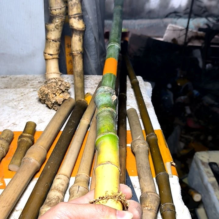 ༺****༻实心玉竹毛料手持爆口