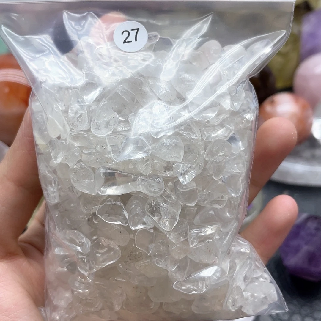 发晶未镶嵌珠宝半成品27白水晶碎石