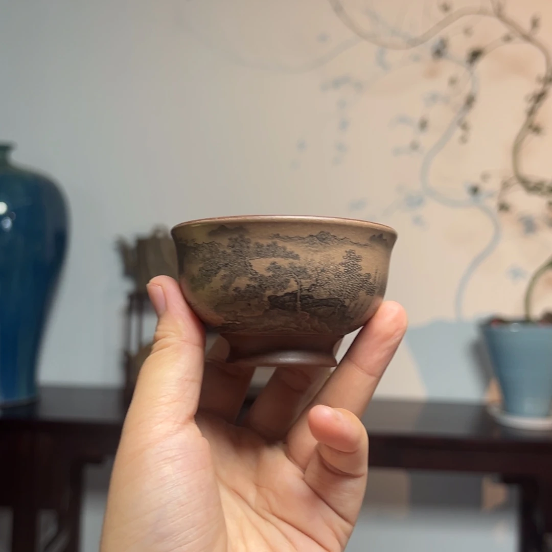 茶壶紫砂叶远翔主人杯80