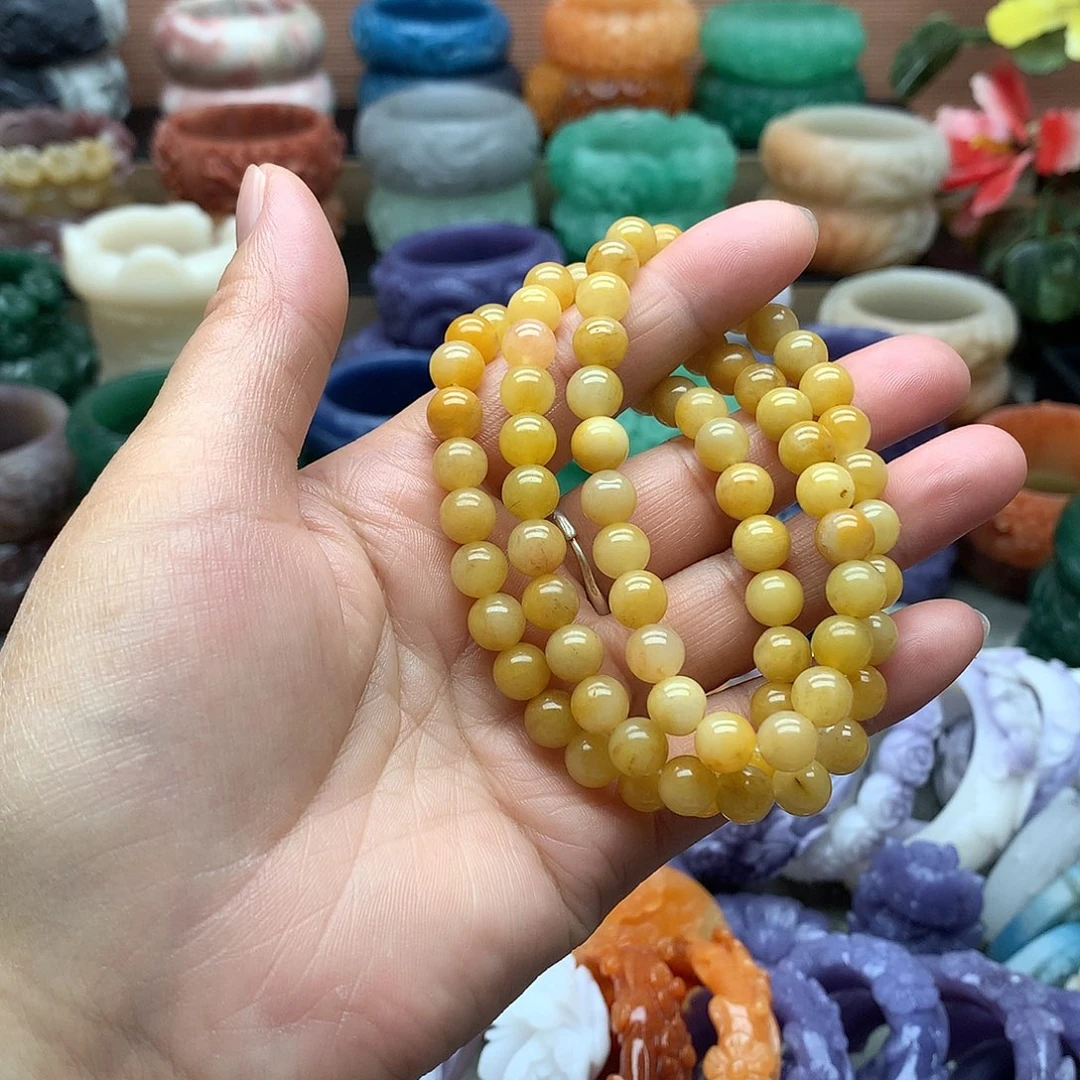 毛衣链未镶嵌石英质玉