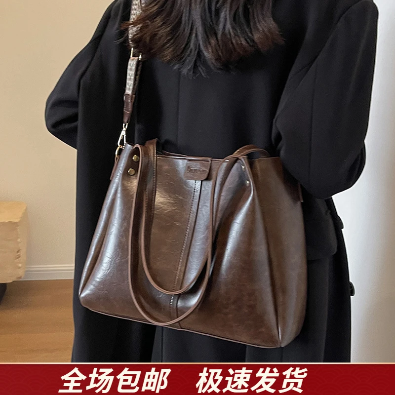 Calwan Keodh包包女包复古ins风单肩托特包生日圣诞礼物送女生