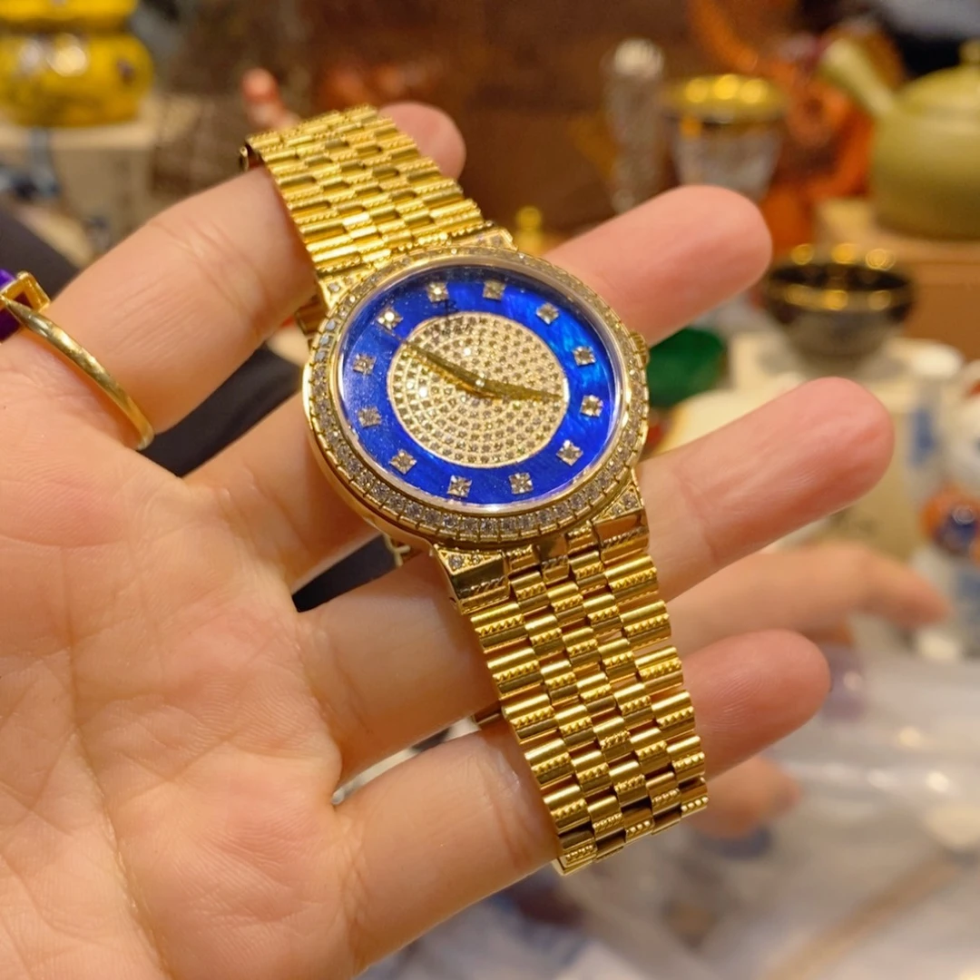 精钢小牛皮（革）精钢石英机芯-人工动能机芯