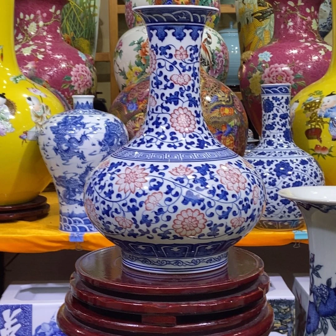 金***镝瓶景德镇陶瓷花瓶摆件