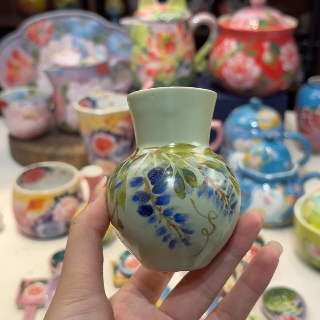 景德镇手绘高温釉下彩陶瓷茶具