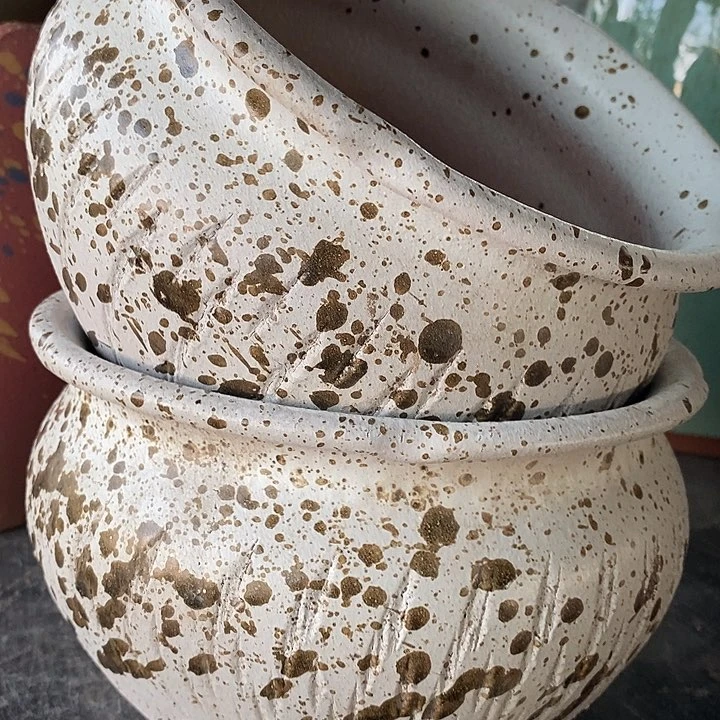 粗陶花盆高13口径20