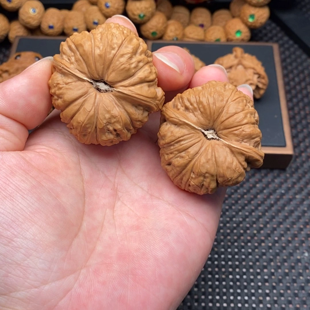 文玩核桃把件全品南瓜墩46尺