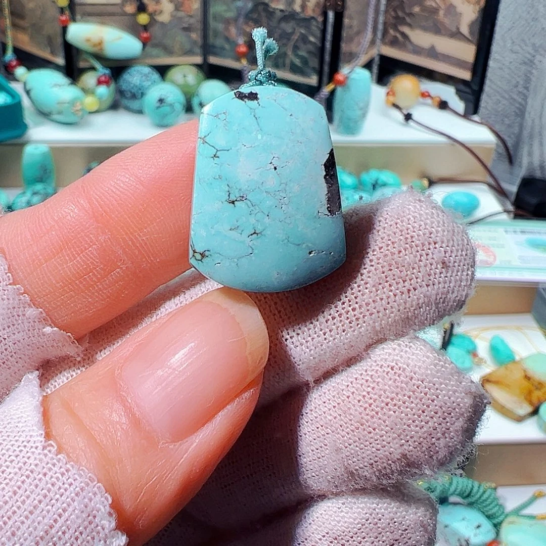 绿松石无事牌未镶嵌